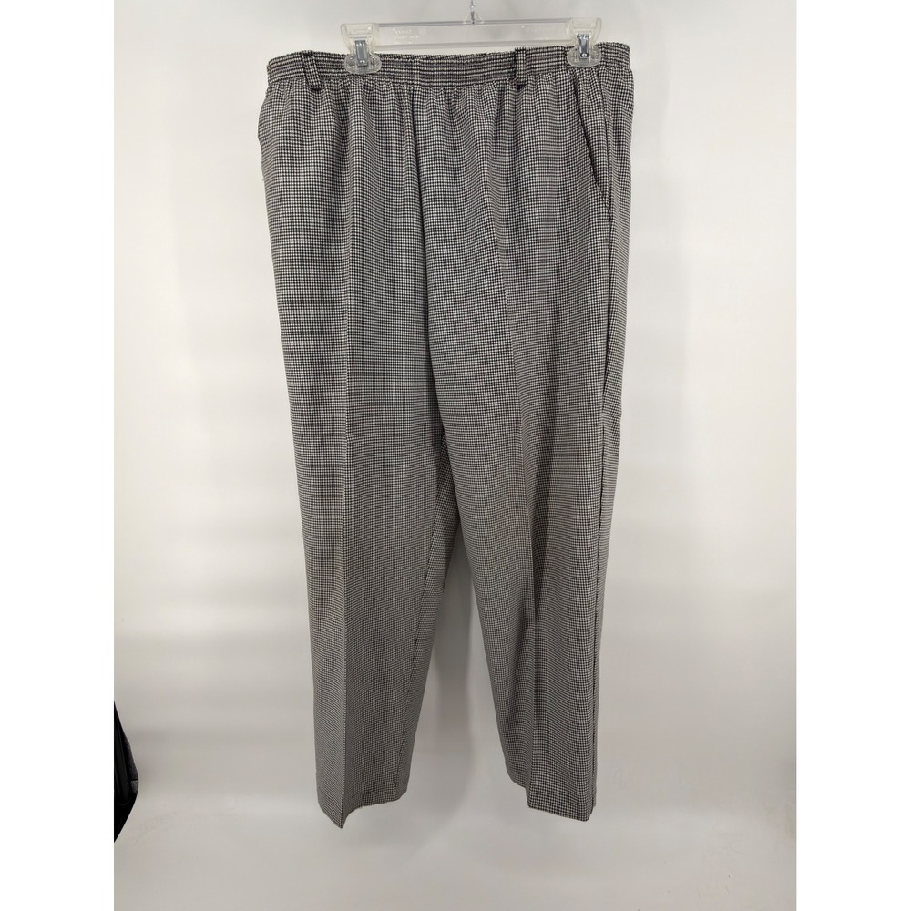 Vintage Classic Collection Womens Petite 18 Houndstooth Pants Made in USA Retro